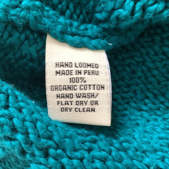 Hand Loomed Sweater - made in Peru Organic cotton - Picture 4 of 8